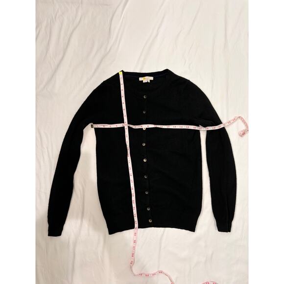 Boden Cashmere Black Button Up Sweater Sz S - Picture 3 of 5